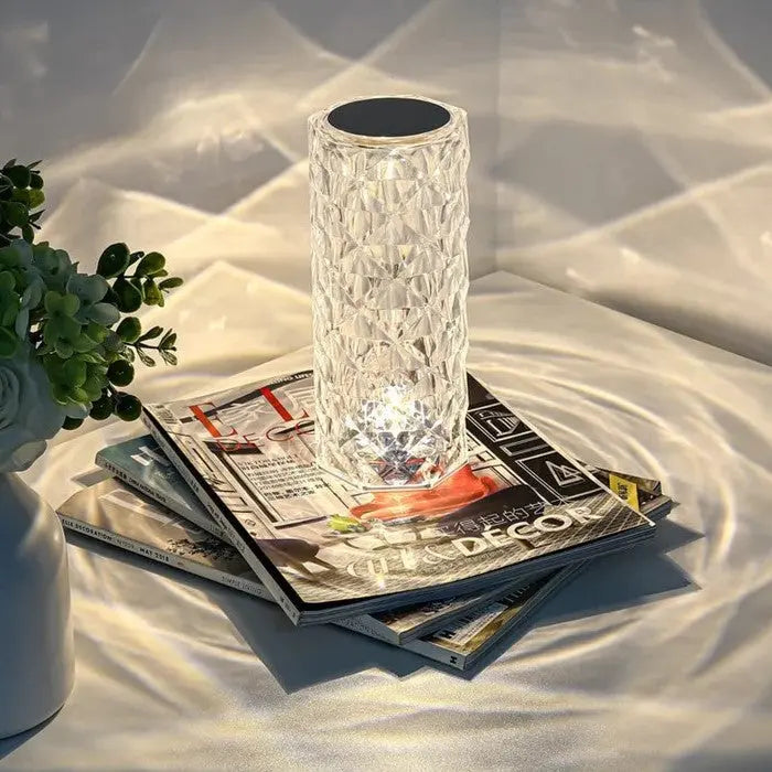 RoseGlow™ I Sprankelende Kristallen Touch Lamp