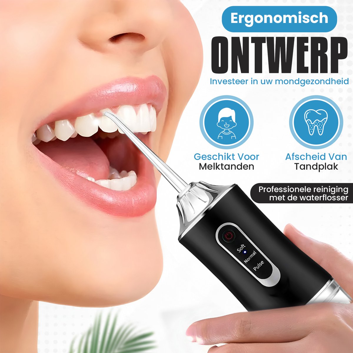 FlossJet™ | Diepe reiniging. Frisse adem. Elke dag weer.
