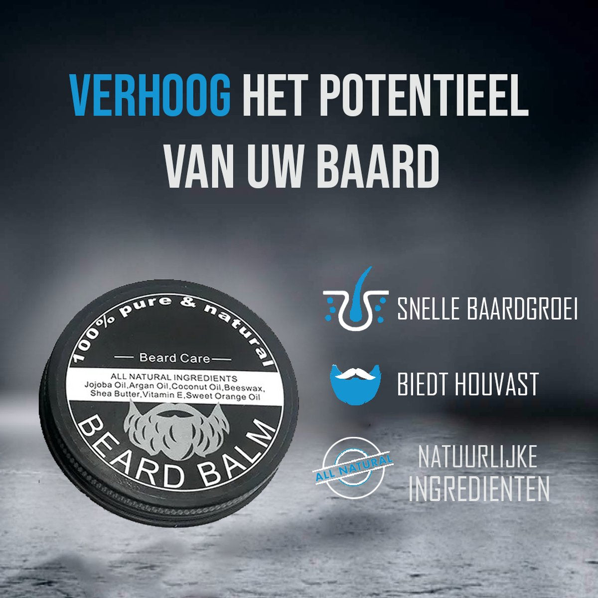 BeardMaster™ I  Jouw volle, krachtige baard begint met één simpele stap