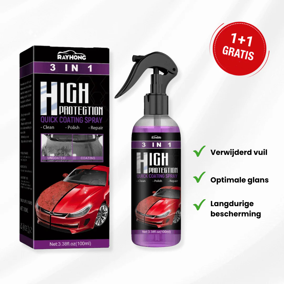 SteelShine™ | De ultieme 3-in-1 autospray