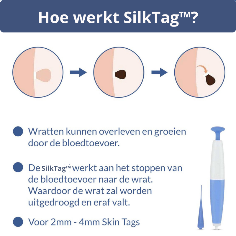 SilkTag™ I Wratvrij in slechts 2 weken!