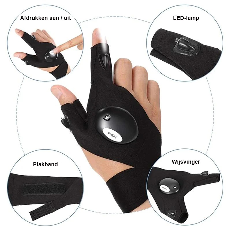 LightGloves™ | Perfect voor klussen in donkere of krappe ruimtes!