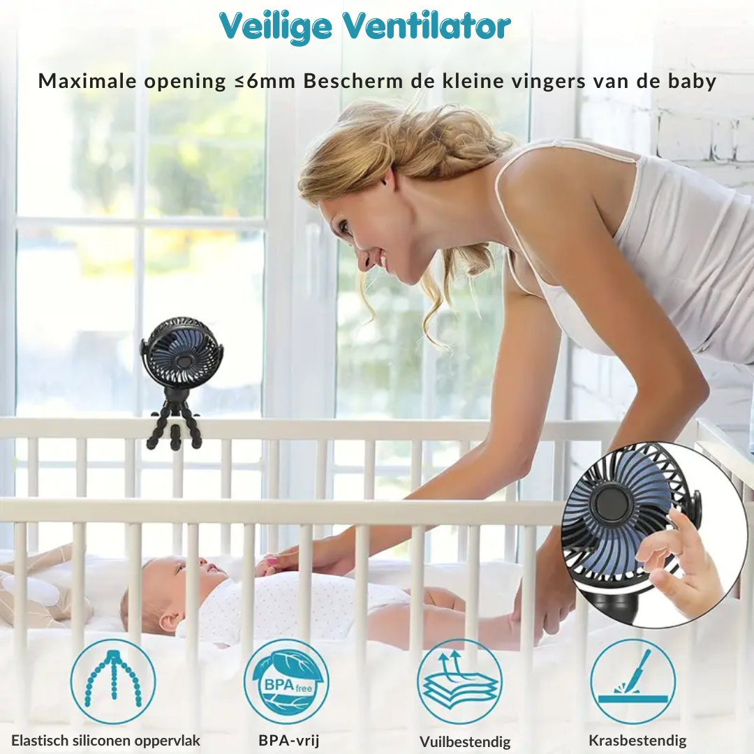 BreezyBear™ | Veilige en kindvriendelijke ventilator