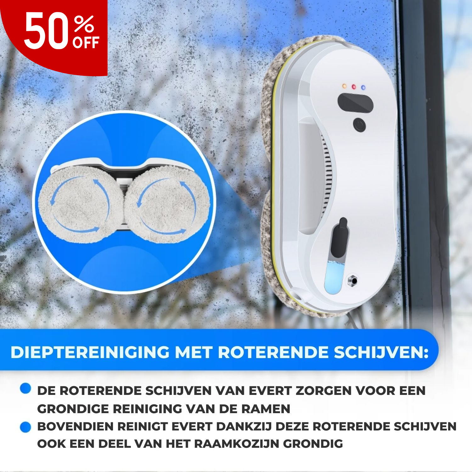 GlassGlide™ |  De slimme ramenrobot voor sprankelend schone ramen