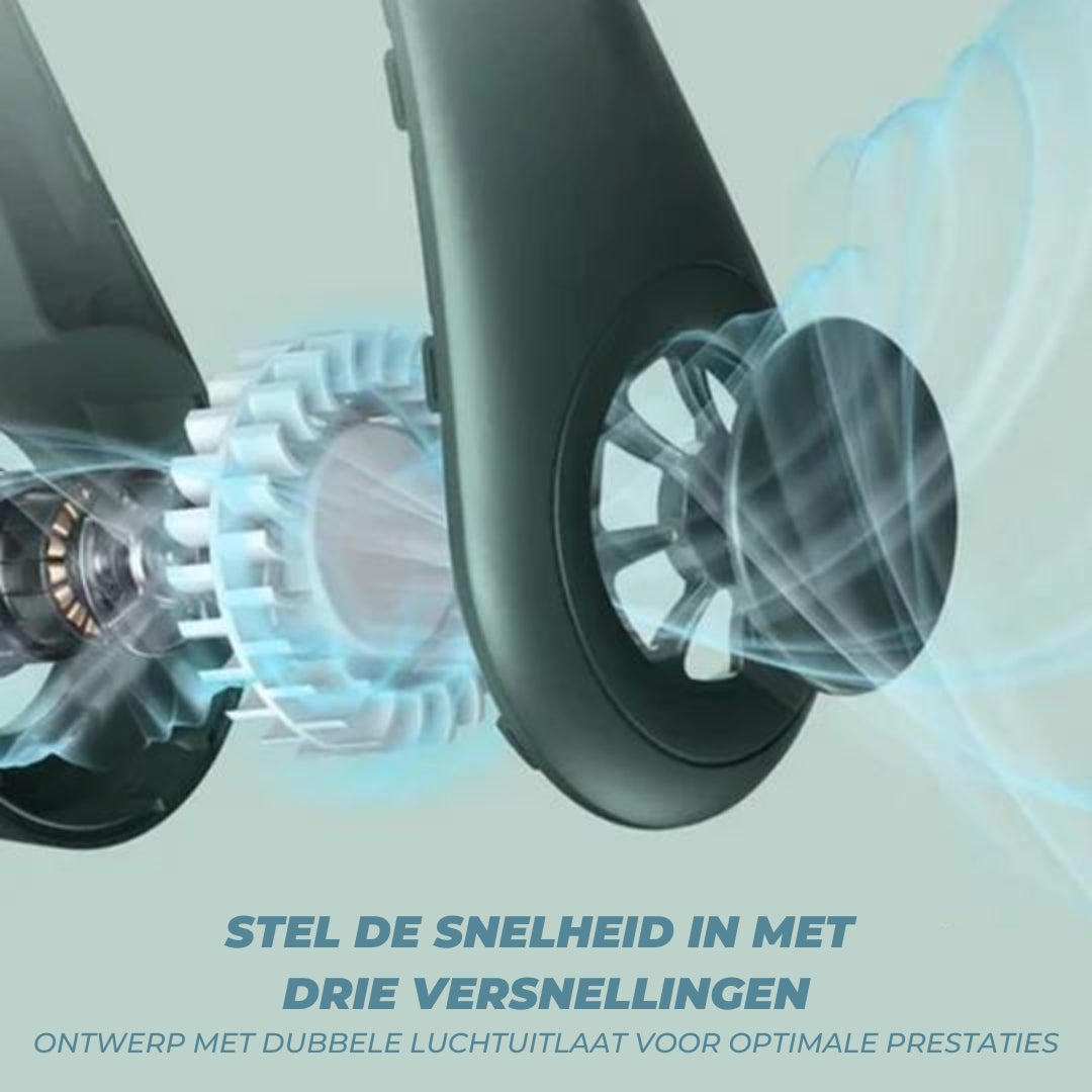 BreezeFlex™ | Draagbare nek ventilator voor heerlijke verkoeling