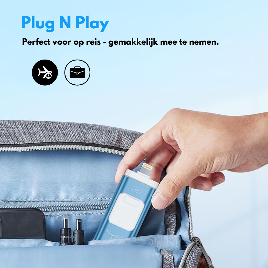 MemoryMate™ | De 4-in-1 oplossing voor het overbrengen van uw foto's en video's naar meerdere apparaten!