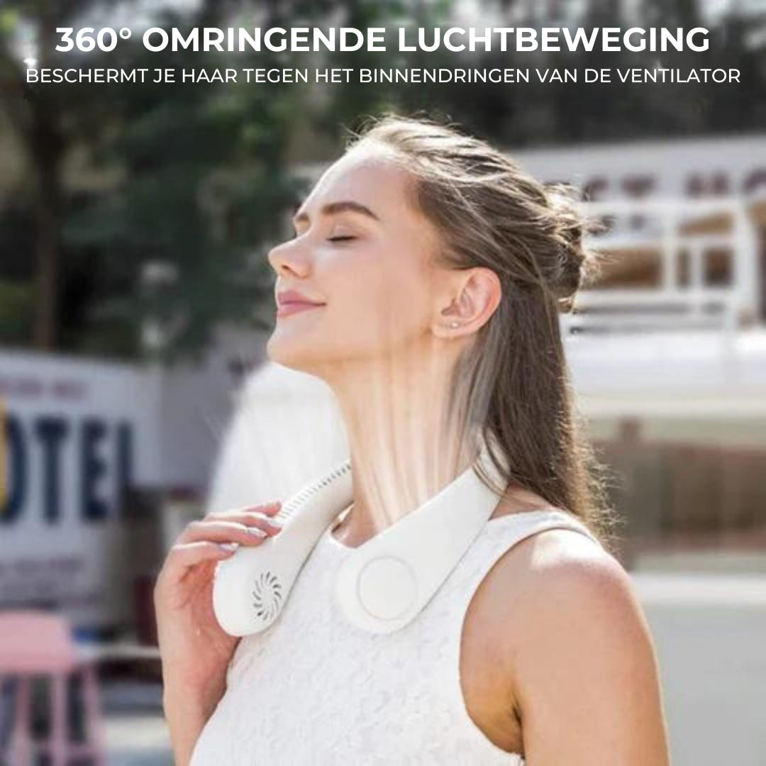 BreezeFlex™ | Draagbare nek ventilator voor heerlijke verkoeling