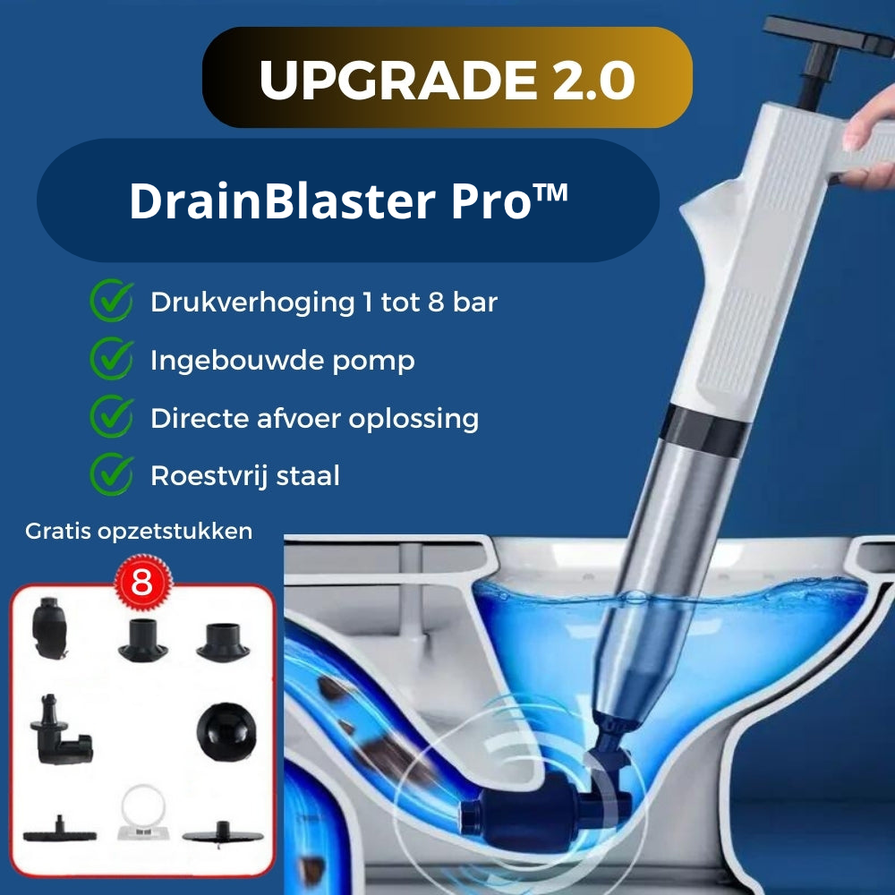 DrainBlaster Pro™ | Verhelpt alle afvoerverstoppingen!