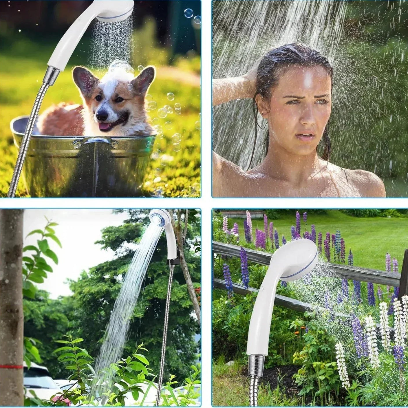 HydroFlow™ – Draagbare douche voor buiten en thuis