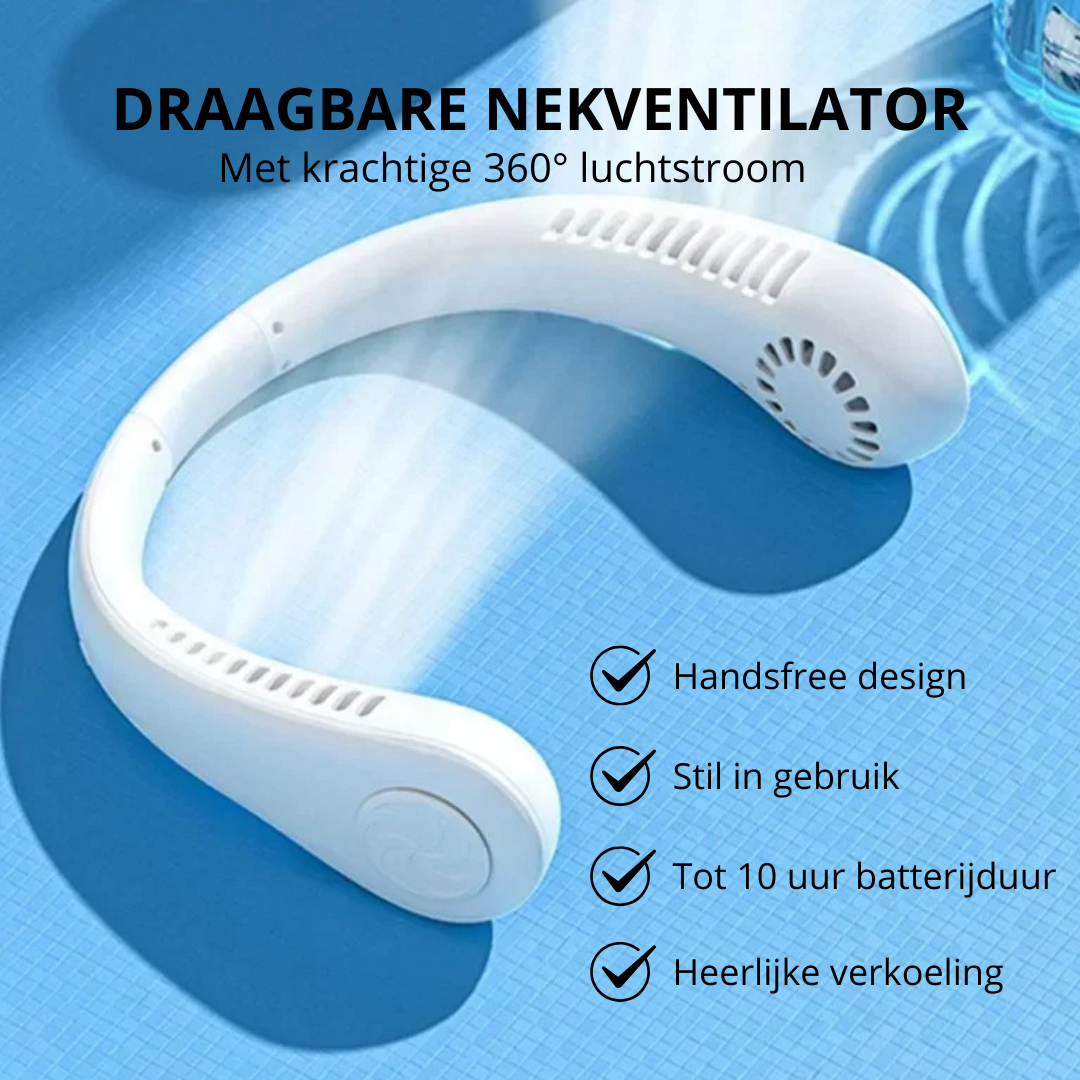 BreezeFlex™ | Draagbare nek ventilator voor heerlijke verkoeling