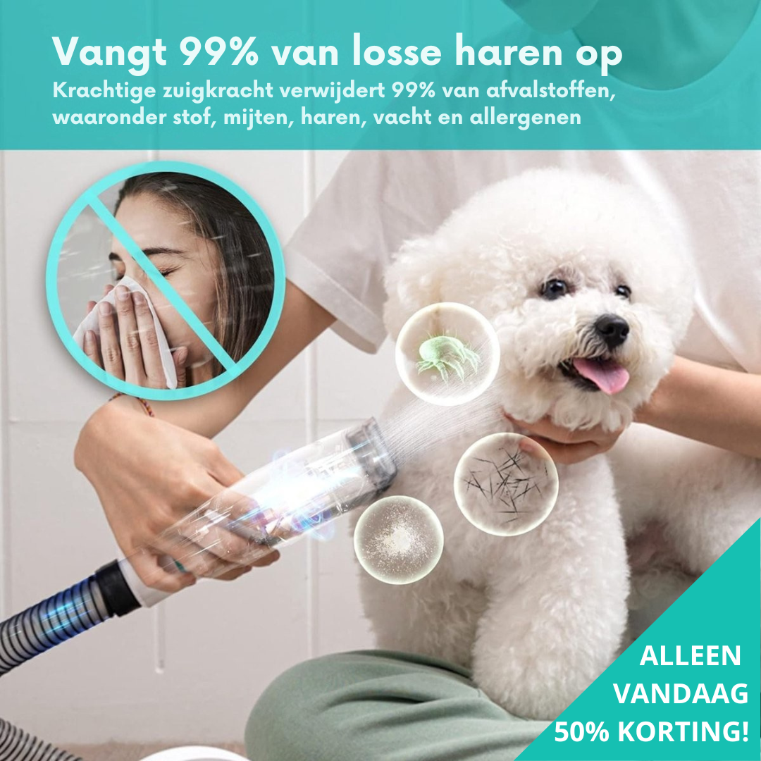 FurVac™ | Zeg vaarwel tegen dierenhaar en dure trimsalons