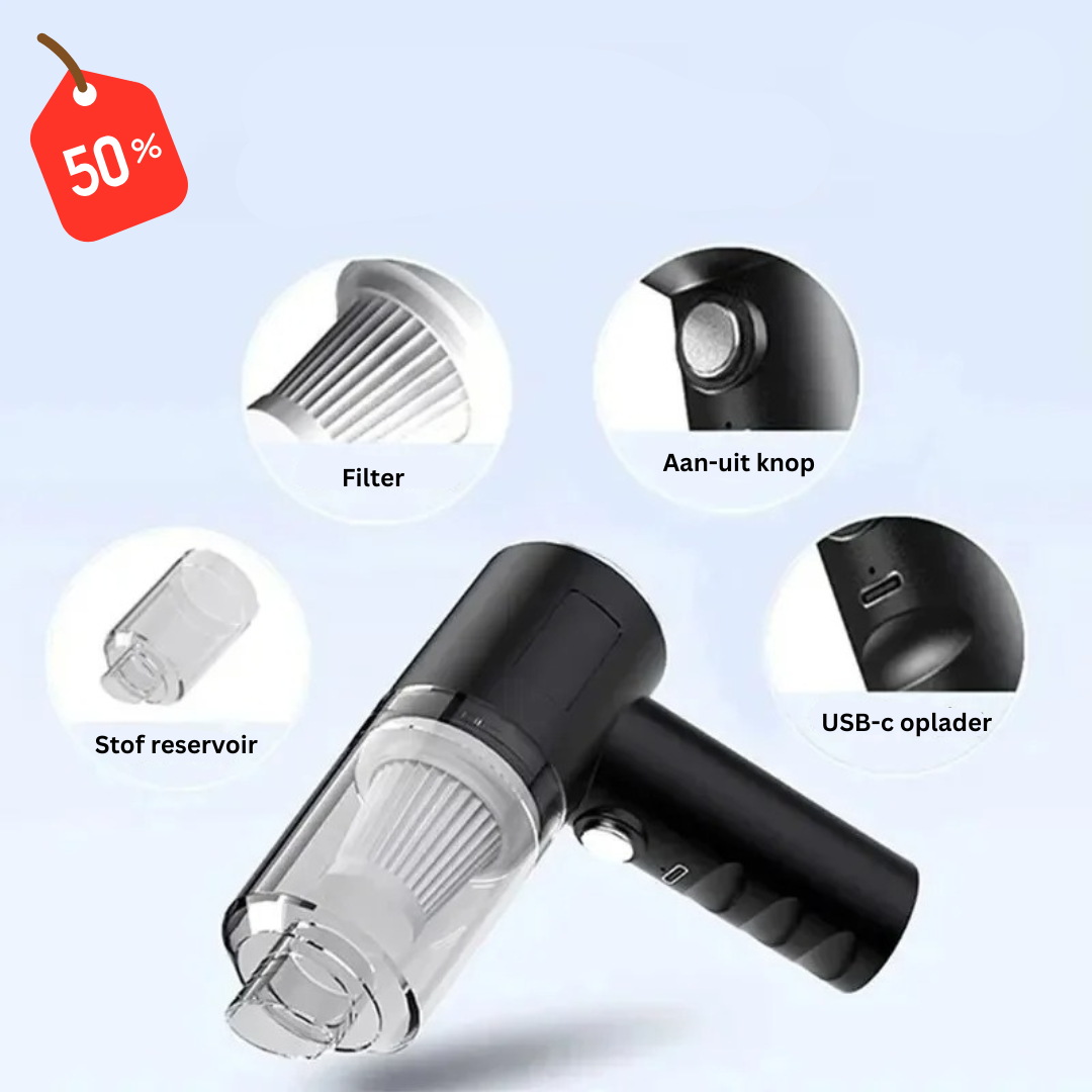 TurboClean™ | Multifunctionele mini stofzuiger