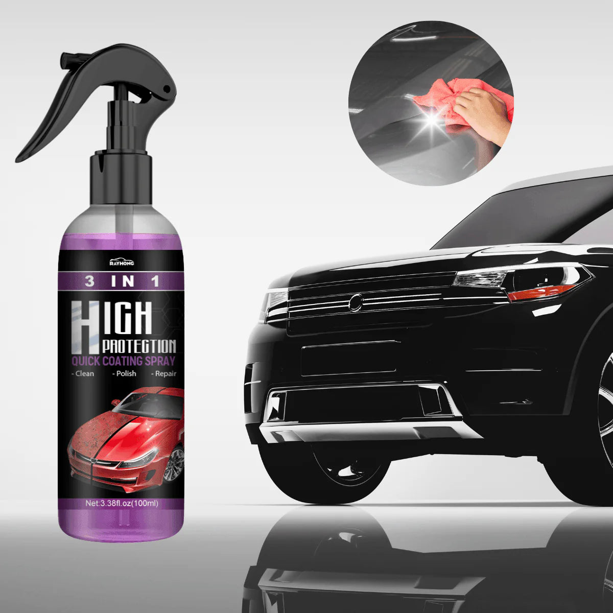 SteelShine™ | De ultieme 3-in-1 autospray
