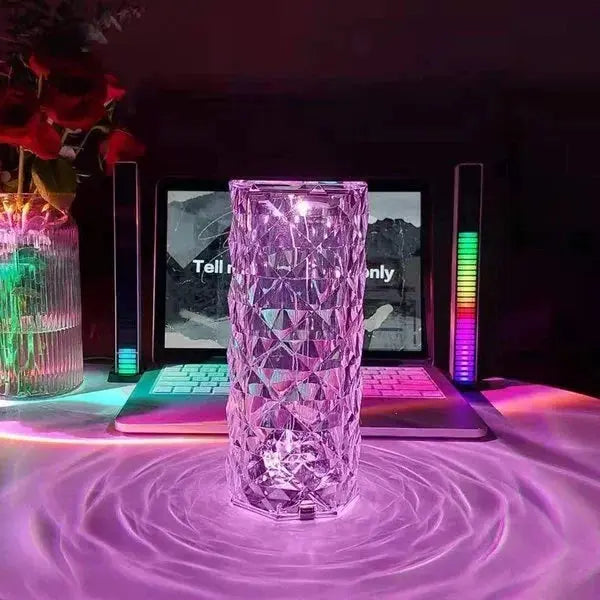 RoseGlow™ I Sprankelende Kristallen Touch Lamp