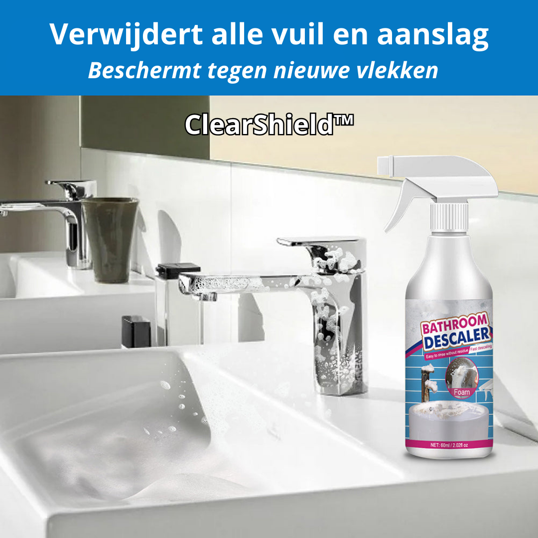 CleanShield™ | Moeiteloos een schone badkamer