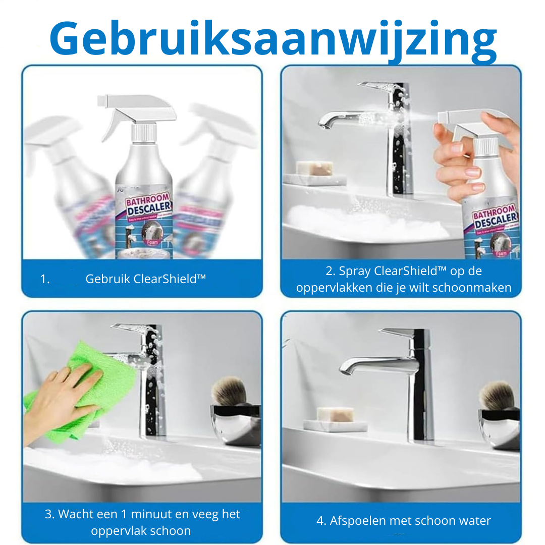 CleanShield™ | Moeiteloos een schone badkamer