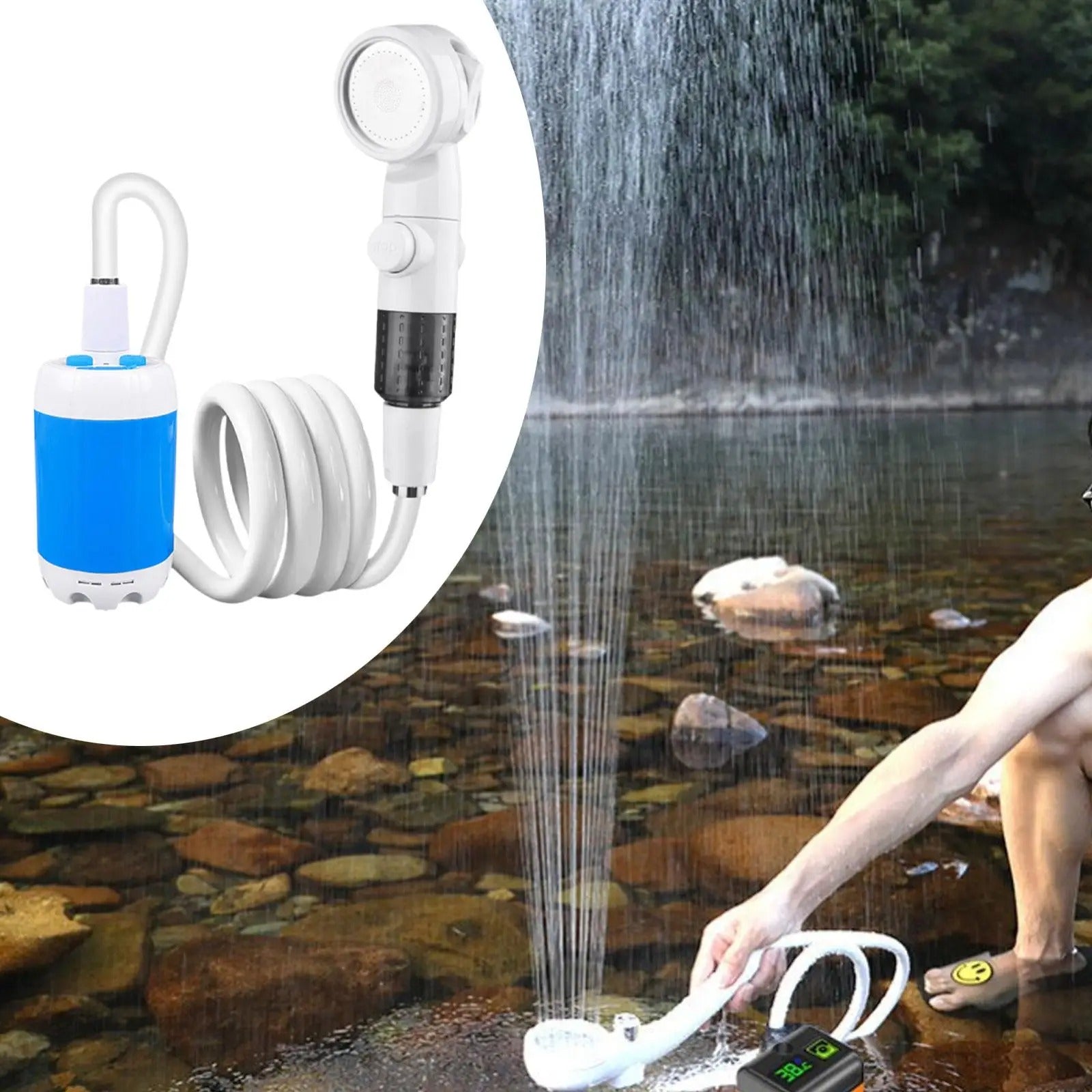 HydroFlow™ – Draagbare douche voor buiten en thuis