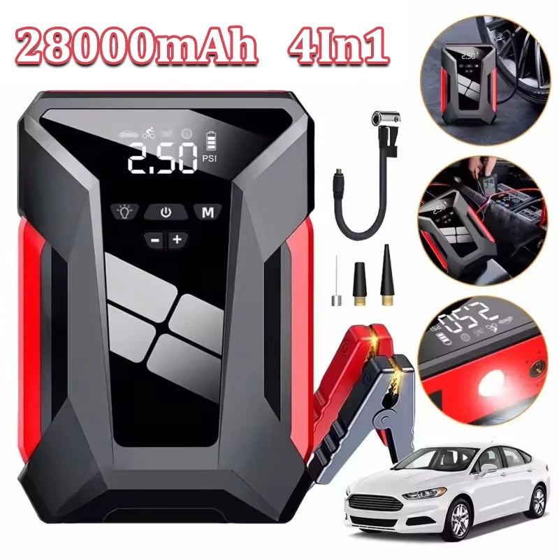 PowerBooster™ I Krachtige 4-in-1 jumpstarter voor elke noodsituatie