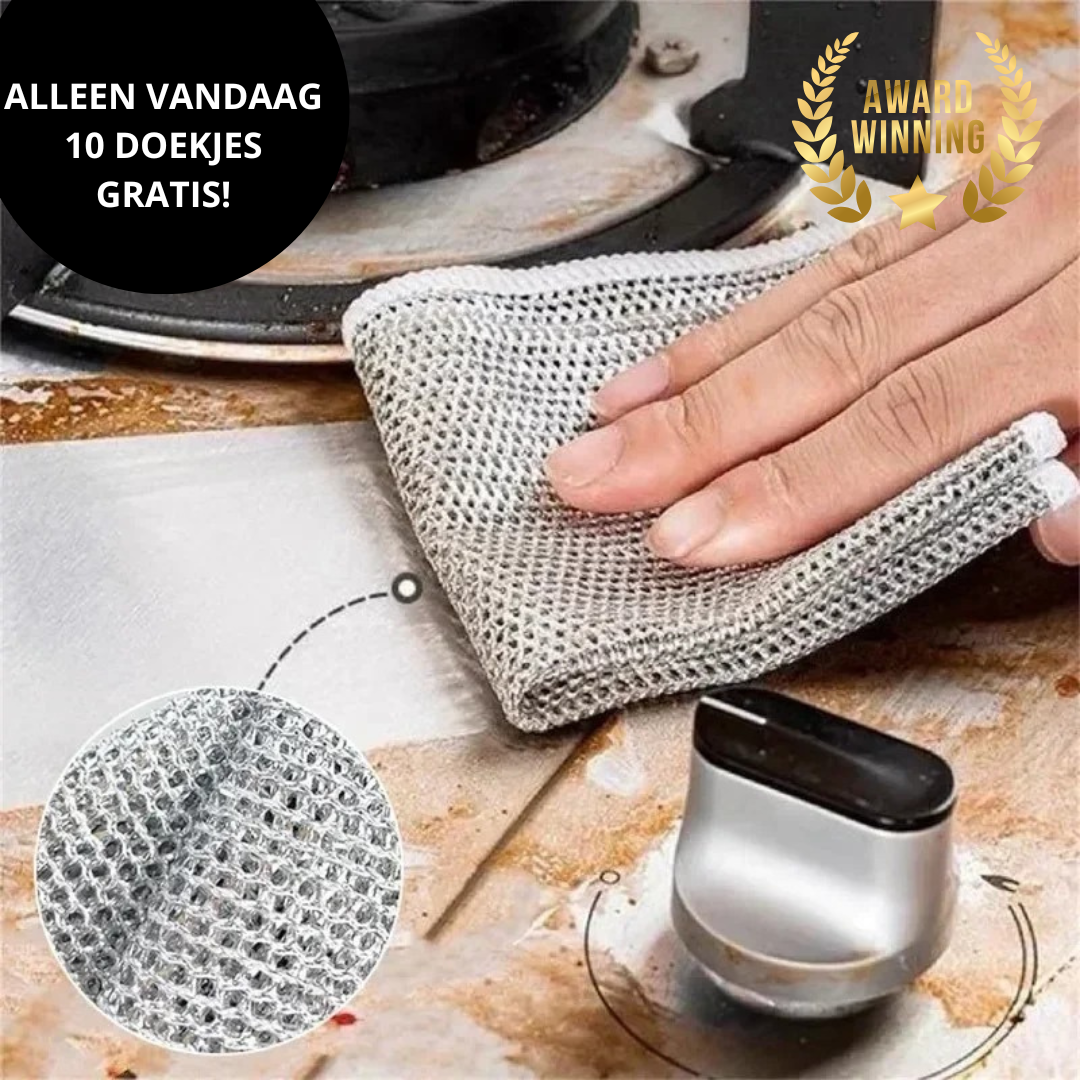 MetalShine™ l Wonderdoekjes tegen hardnekkig vuil